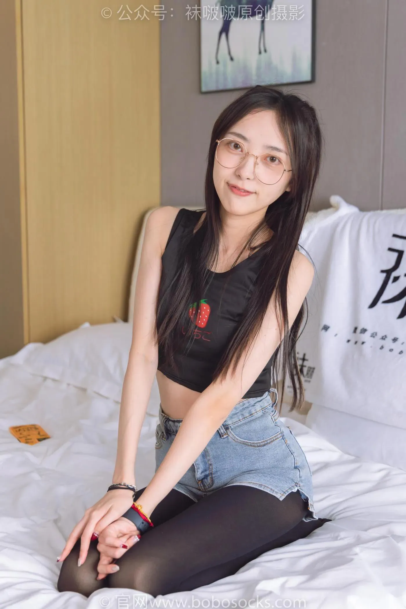 [BoBoSocks袜啵啵]NO.192 稚予-高跟鞋、黑色五指袜 [139P]插图9